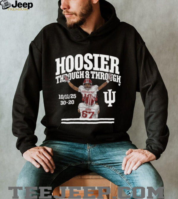 Indiana Hoosier Elijah Sarratt Through & Through Score TShirt
