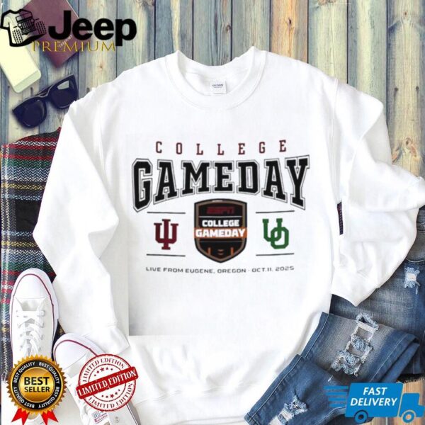 Indiana Hoosiers vs Oregon Ducks College GameDay 2025 shirt
