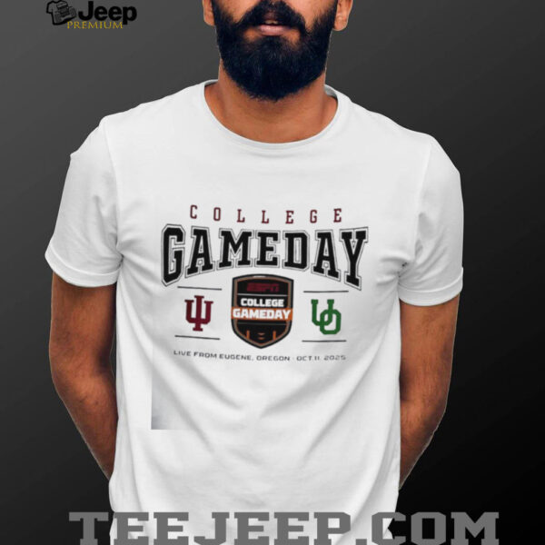 Indiana Hoosiers vs Oregon Ducks College GameDay 2025 shirt