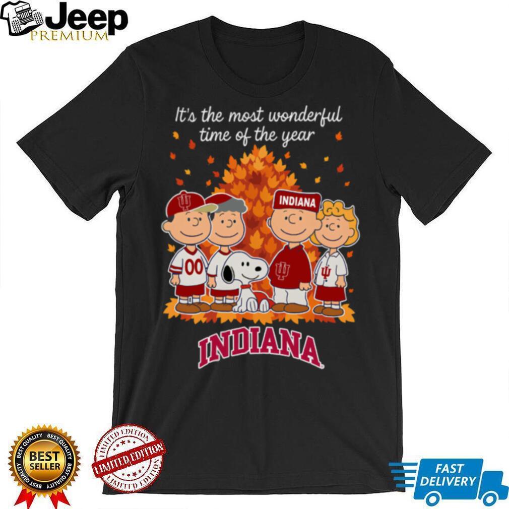 Indiana Hoosiers x Peanuts Fall T Shirt It’s the Most Wonderful Time of the Year Indiana Hoosiers x Peanuts Fall T Shirt It’s the Most Wonderful Time of the Year