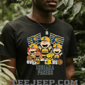 Indiana Pacers X Charlie Brown And Friends Basketball T Shirt