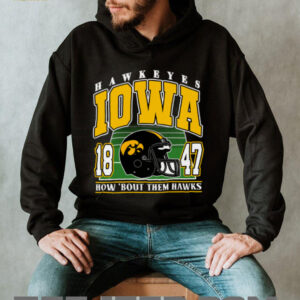Iowa Hawkeyes How ‘Bout Them Hawks Football Helmet T Shirt