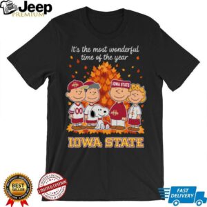 Iowa State Cyclones x Peanuts Fall T Shirt It’s the Most Wonderful Time of the Year
