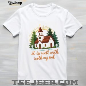 It Is Well With My Soul Christmas Church Scene shirt