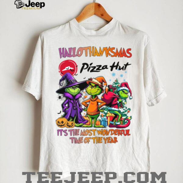 It’s The Most Wonderful Time Of The Year Grinch x Pizza Hut Christmas Halloween Thanksgiving Shirt