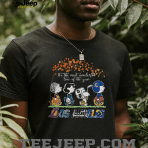 It’s The Most Wonderful Time Of The Year Peanuts Characters X Los Angeles Sports Teams Shirt