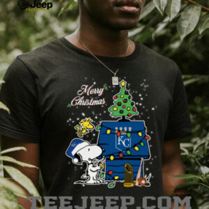 Royals Shop Merry Christmas With Snoopy Baby Kansas City Royals T Shirt