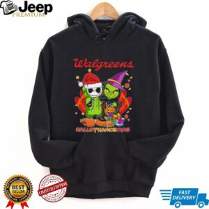 Jack Skellington And Grinch x Walgreens Happy HalloThanksMas Turkey Logo Tee
