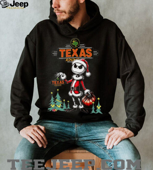 Jack Skellington Texas Roadhouse Funny Christmas The Nightmare Before Christmas Holiday T Shirt