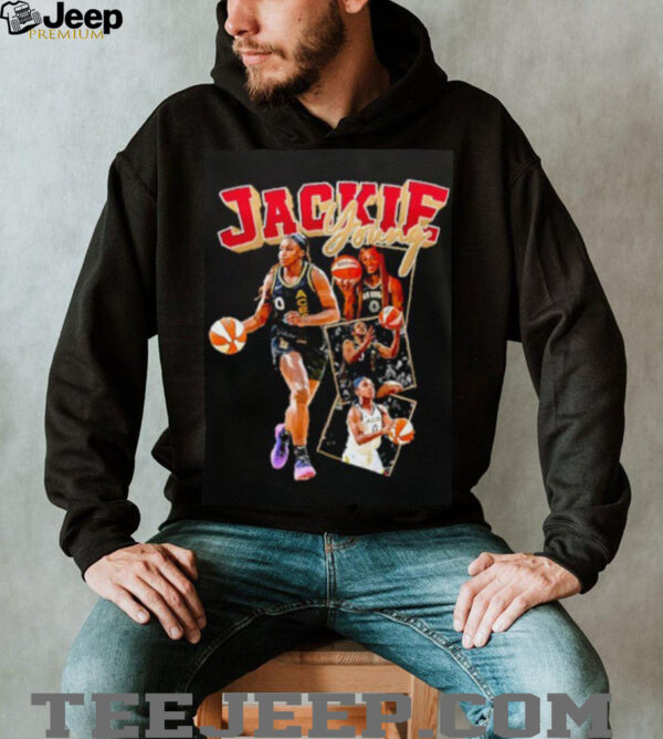 Jackie Young Las Vegas Aces women’s basketball shirt