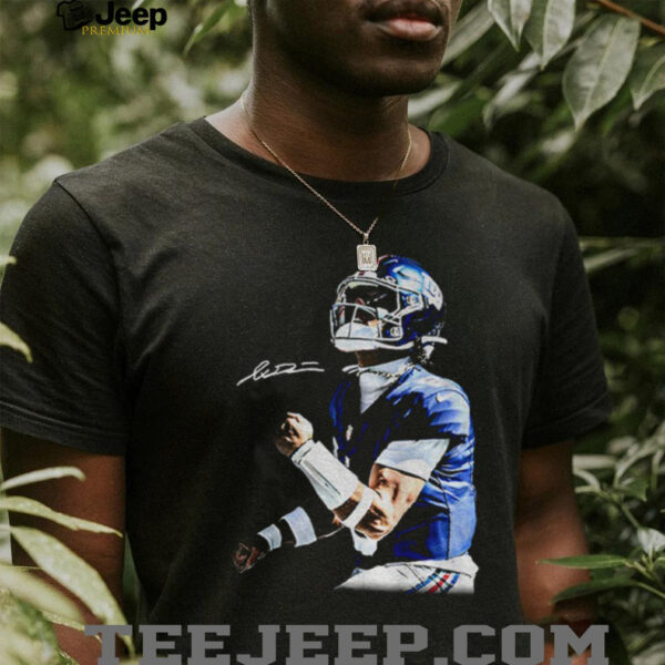 Jaxson Dart Aura New York Giants NFL Football signature shirt