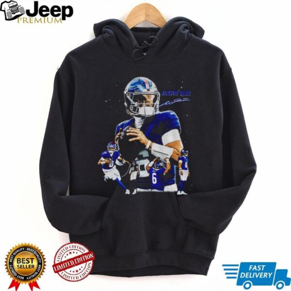 Jaxson Dart The Arrival New York Giants NFL Football signature graphic shirt