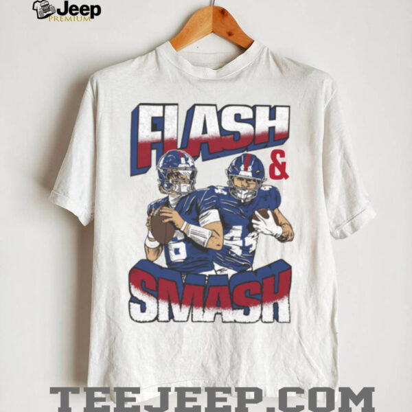Jaxson Dart and Cam Skattebo Flash and Smash T Shirt