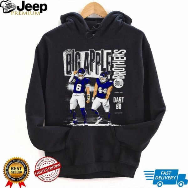 Jaxson Dart and Cam Skattebo New York Giants Big Apple Brothers shirt