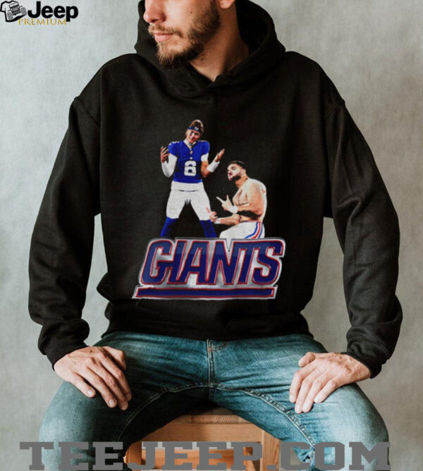 Jaxson Dart and Cam Skattebo New York Giants Football NFL 2025 shirt