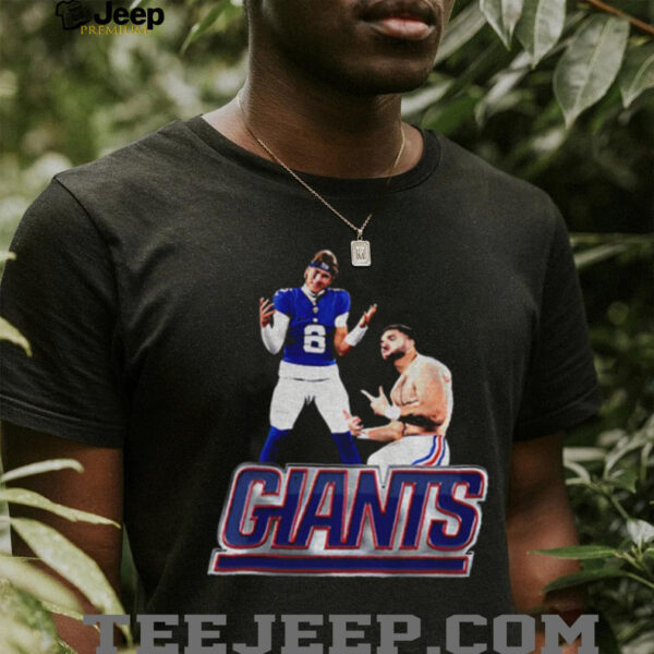 Jaxson Dart and Cam Skattebo New York Giants Football NFL 2025 shirt
