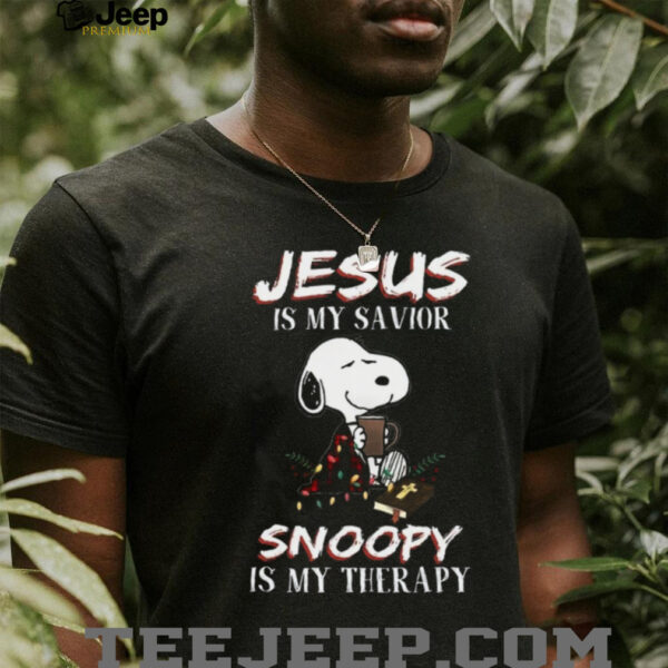 Jesus Is My Savior Snoopy Is My Therapy Tee