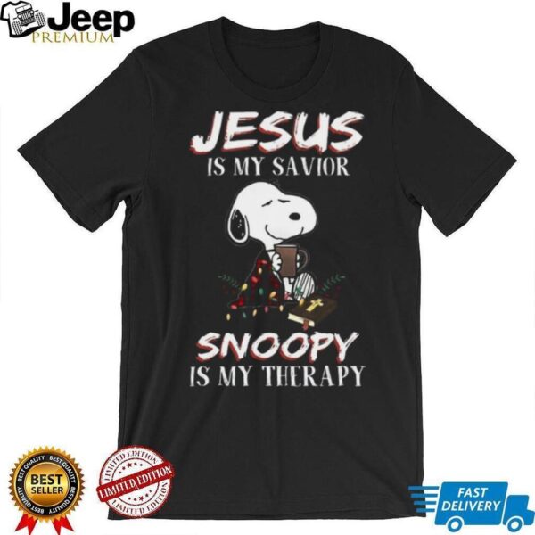 Jesus Is My Savior Snoopy Is My Therapy Tee