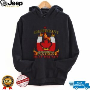 Jimmy Korderas Canadian Heat Magnet Refrigerant logo shirt