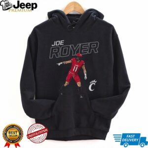 Joe Royer cartoon 11 Cincinnati Bearcats Football posing shirt