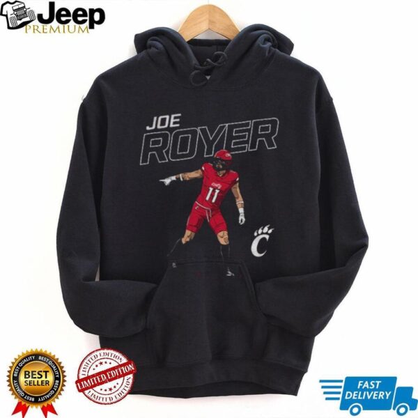 Joe Royer cartoon 11 Cincinnati Bearcats Football posing shirt