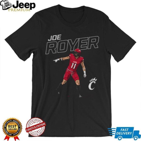 Joe Royer cartoon 11 Cincinnati Bearcats Football posing shirt