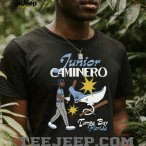 Jomboy Media Shop Tampa Bay Rays Junior Caminero Superstar Cartoon T Shirt