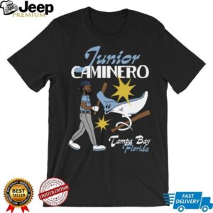 Jomboy Media Shop Tampa Bay Rays Junior Caminero Superstar Cartoon T Shirt