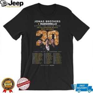 Jonas Brothers Living The Dream Tour 2025 Shirt