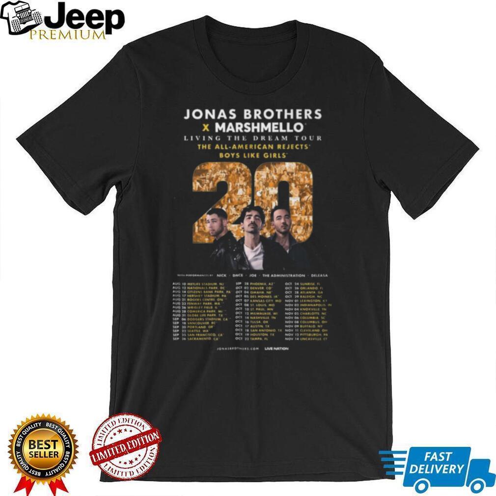 Jonas Brothers Living The Dream Tour 2025 Shirt Jonas Brothers Living The Dream Tour 2025 Shirt