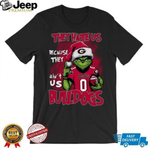 Georgia Bulldogs They Hate Us Because They Ain’t Us Grinch Christmas T Shirt