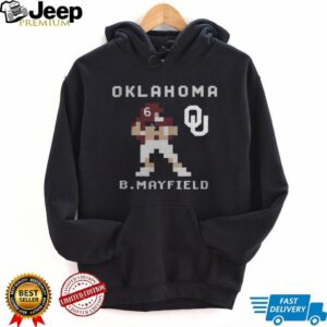 Oklahoma Football Baker Mayfield Retro Baller T Shirt