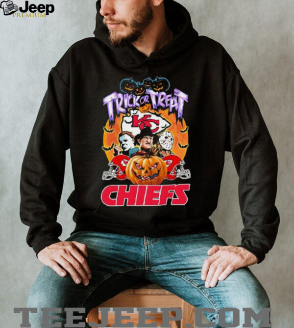 Kansas City Chiefs x Horror Movies Halloween Trick or Treat shirt