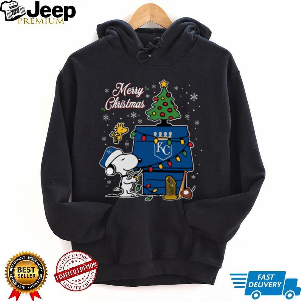 Kansas City Royals Merry Christmas Snoopy Baby T Shirt Holiday Baseball Tee Kansas City Royals Merry Christmas Snoopy Baby T Shirt Holiday Baseball Tee