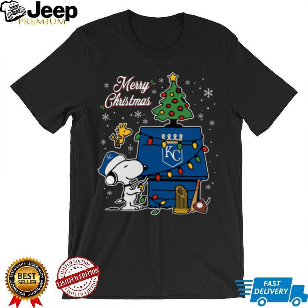 Kansas City Royals Merry Christmas Snoopy Baby T Shirt Holiday Baseball Tee Kansas City Royals Merry Christmas Snoopy Baby T Shirt Holiday Baseball Tee