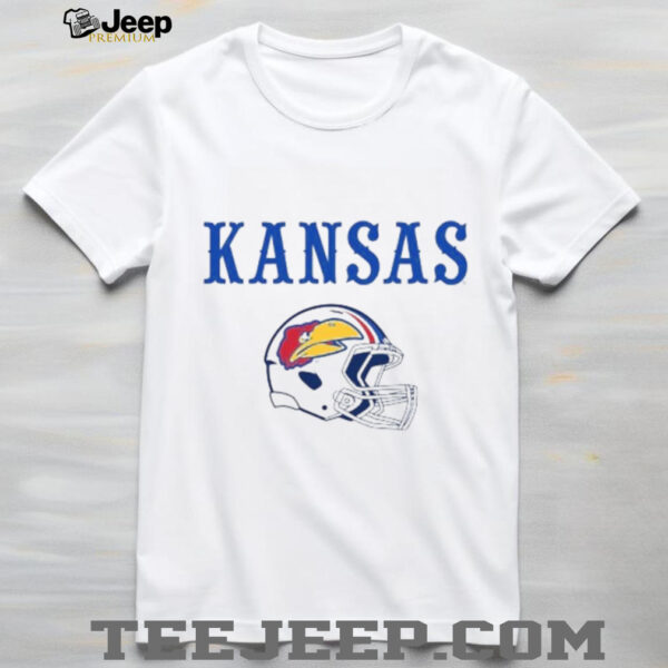 Kansas Jayhawks Mens White Football Whitehawk Shirt