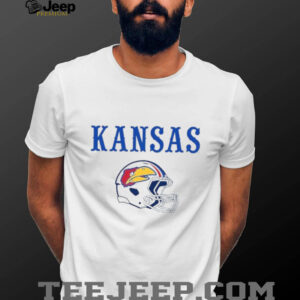 Kansas Jayhawks Mens White Football Whitehawk Shirt