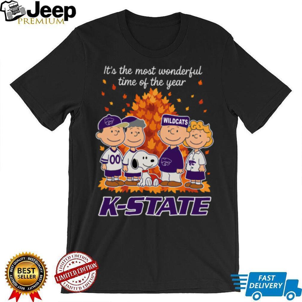 Kansas State Wildcats x Peanuts Fall T Shirt It’s the Most Wonderful Time of the Year Kansas State Wildcats x Peanuts Fall T Shirt It’s the Most Wonderful Time of the Year