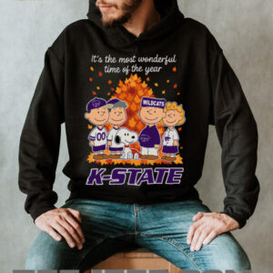 Kansas State Wildcats x Peanuts Fall T Shirt It’s the Most Wonderful Time of the Year
