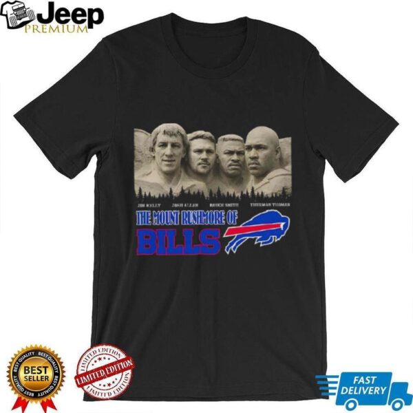 Kelly Allen Smith Thomas the mount rushmore of Buffalo Bills shirt
