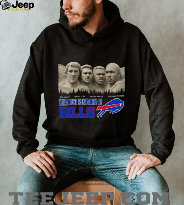 Kelly Allen Smith Thomas the mount rushmore of Buffalo Bills shirt
