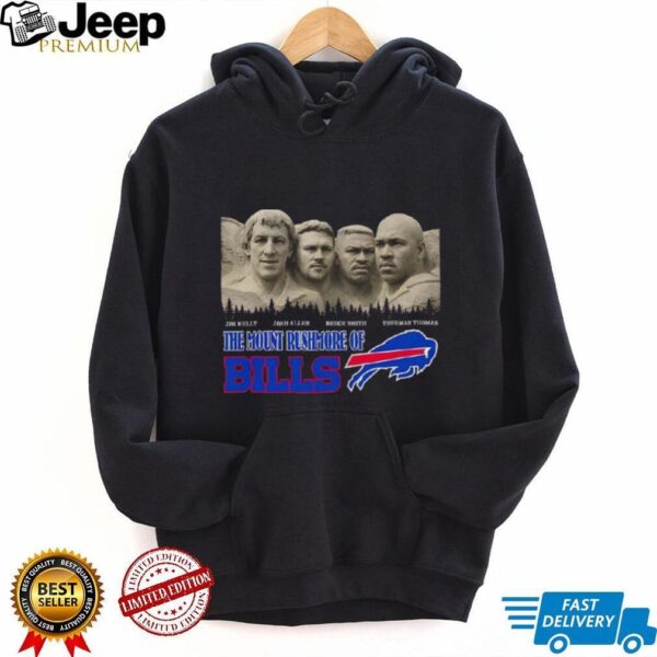 Kelly Allen Smith Thomas the mount rushmore of Buffalo Bills shirt