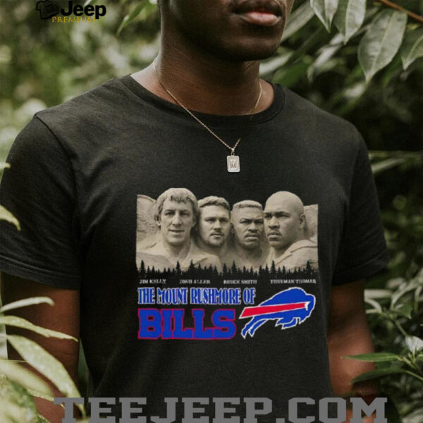 Kelly Allen Smith Thomas the mount rushmore of Buffalo Bills shirt