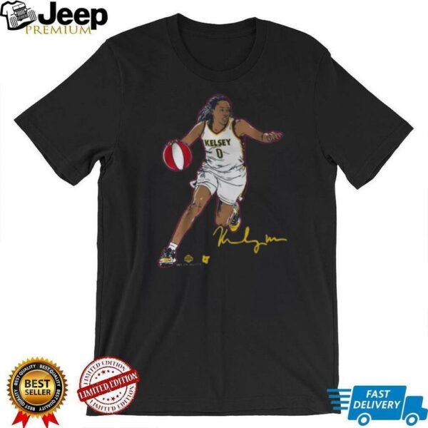 Kelsey Mitchell Superstar Pose Indiana WNBA T Shirt