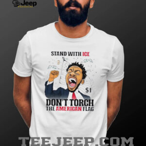 Kendrick Lamar stand with ICE don’t torch the American flag shirt