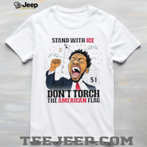 Kendrick Lamar stand with ICE don’t torch the American flag shirt