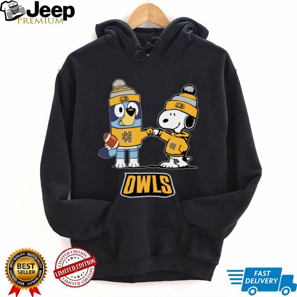 Kennesaw State Owls Christmas Snoopy Bluey NCAA Cute Football Shirt Kennesaw State Owls Christmas Snoopy Bluey NCAA Cute Football Shirt