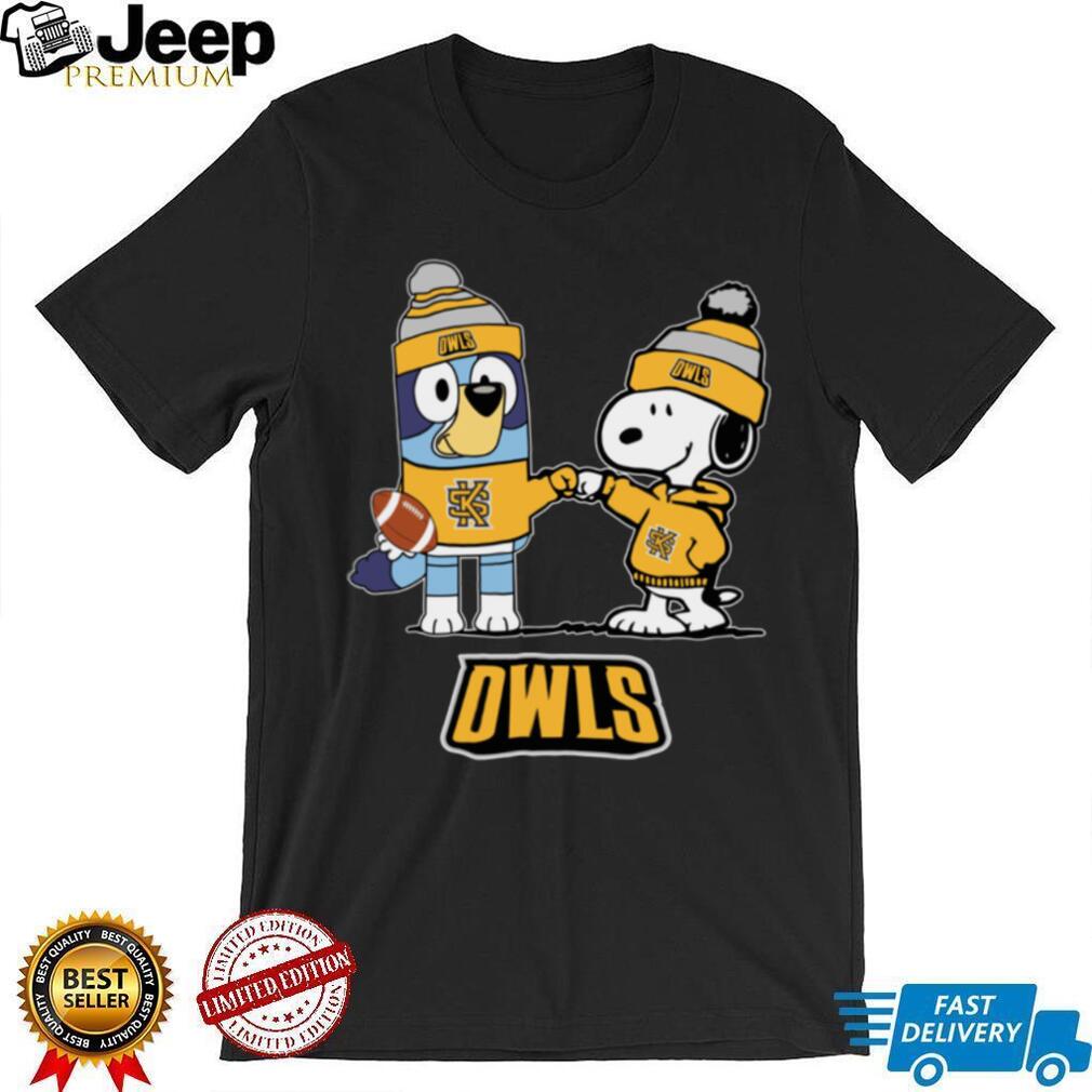 Kennesaw State Owls Christmas Snoopy Bluey NCAA Cute Football Shirt Kennesaw State Owls Christmas Snoopy Bluey NCAA Cute Football Shirt