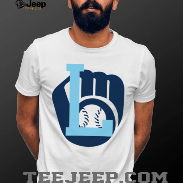 L Milwaukee Brewers Baseball Logo Shirt
