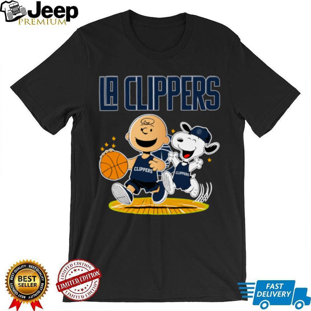 LA Clippers X Charlie Brown And Snoopy Playing Basketball Shirt LA Clippers X Charlie Brown And Snoopy Playing Basketball Shirt